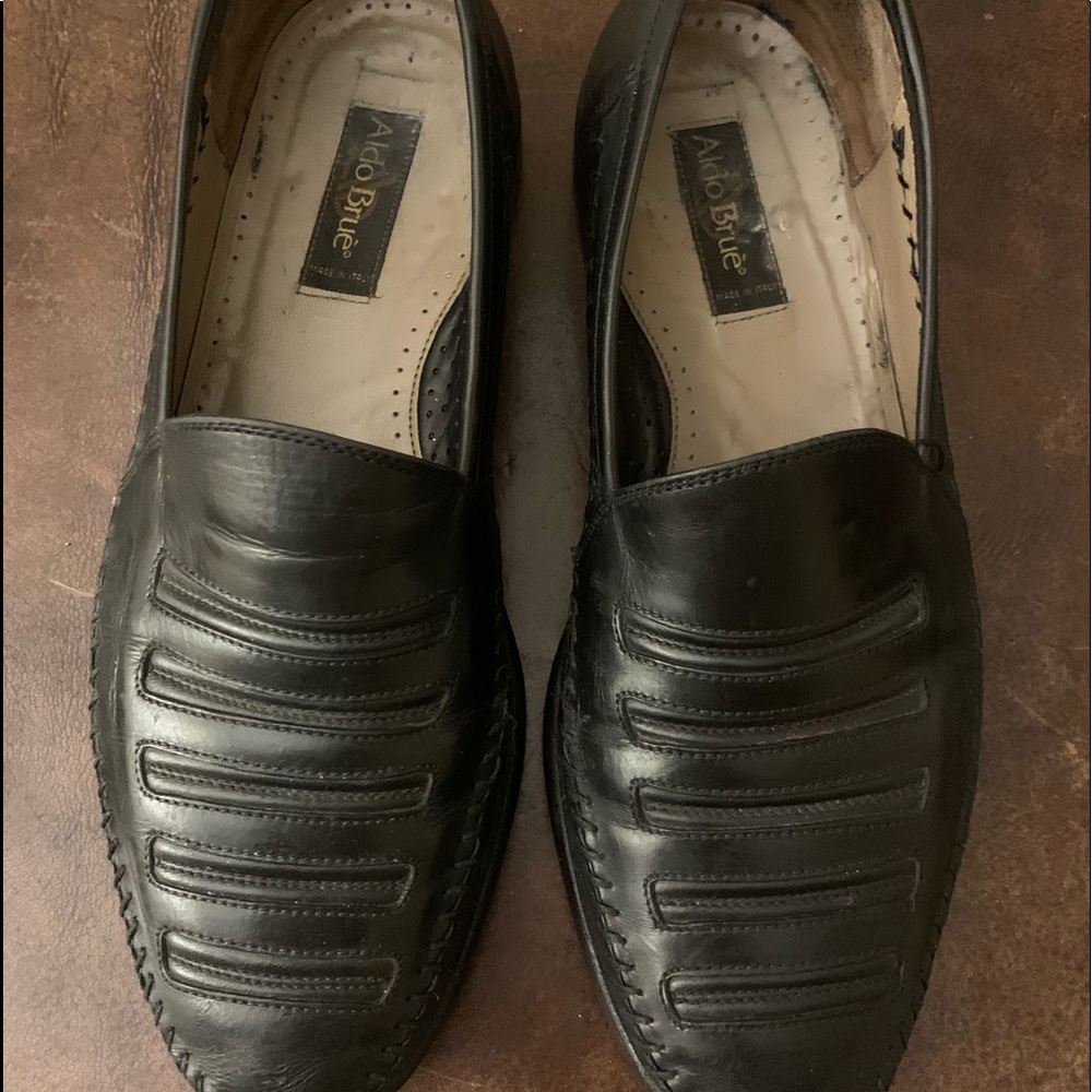 Aldo Brie fine Italian Black Loafers